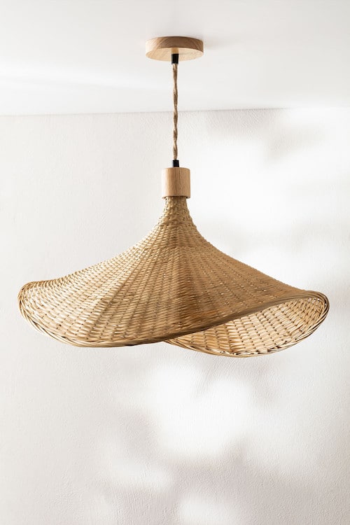 Bamboe plafondlamp chaifer